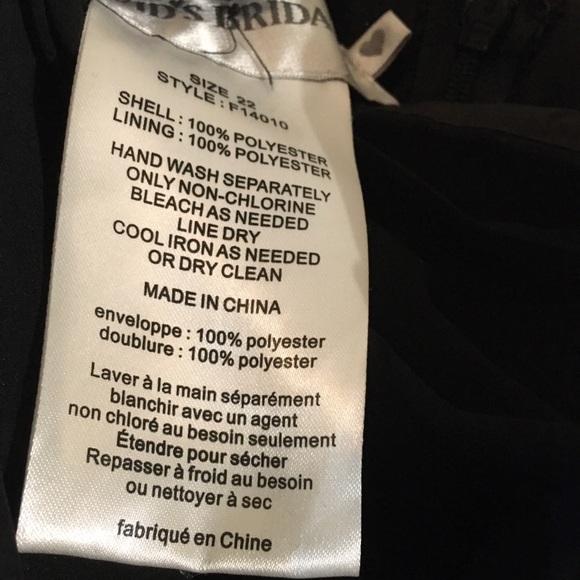 Black one shoulder evening gown - Picture 5 of 6